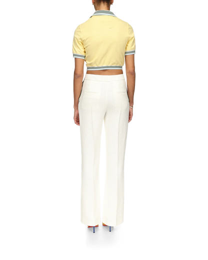 Cropped Pique Polo