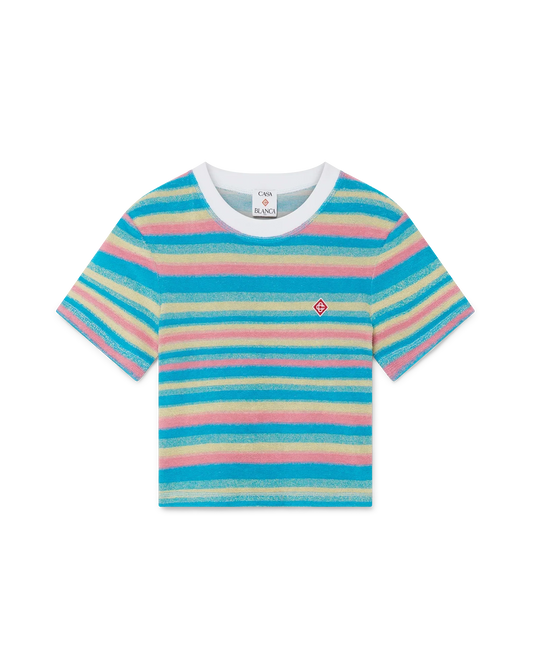 Stripe Towelling Top