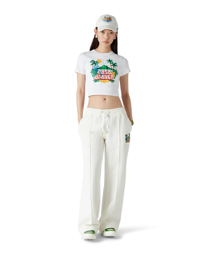 Casa Beach Wave Cropped Short Sleeve T-Shirt