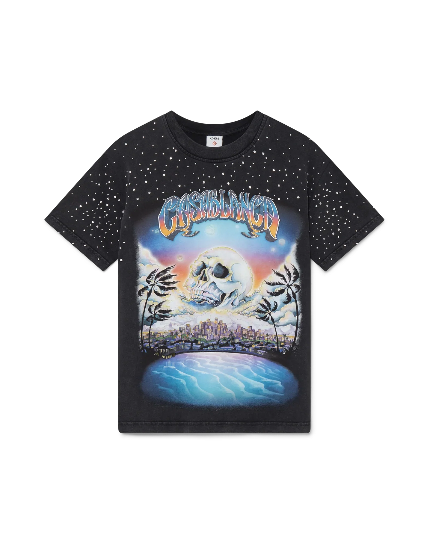 La Pr¨¦monition Crystal Embellished Short Sleeve T-Shirt