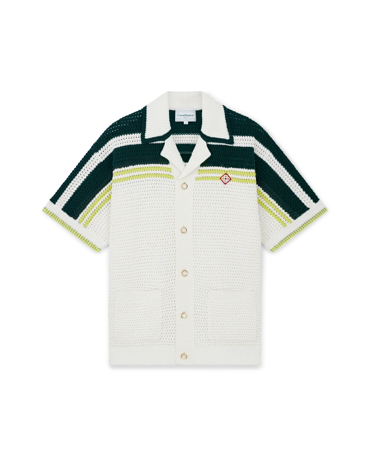 Tennis Short Sleeve Crochet Shirt