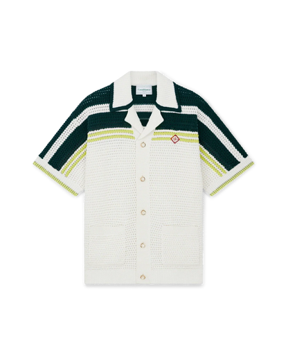 Tennis Short Sleeve Crochet Shirt