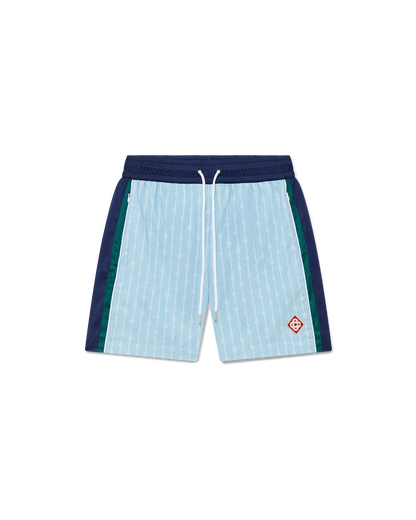 Pinstripe Laurel Track Shorts